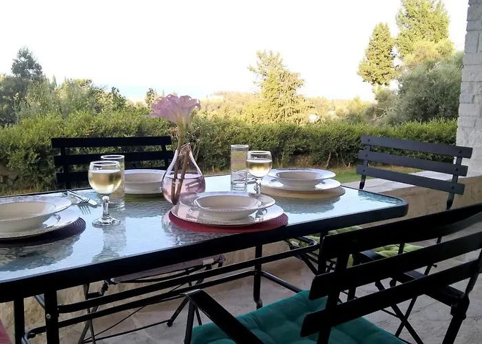 Stone In Nature With View To Corfu Town!