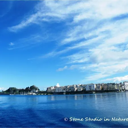 Stone In Nature With View To Corfu Town! *