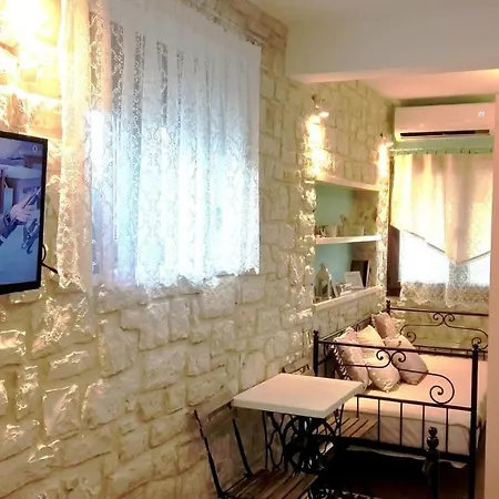 Stone In Nature With View To Corfu Town! *