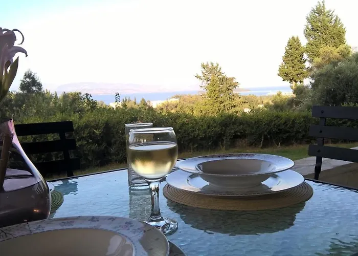 Stone In Nature With View To Corfu Town! Evropouloi